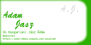 adam jasz business card